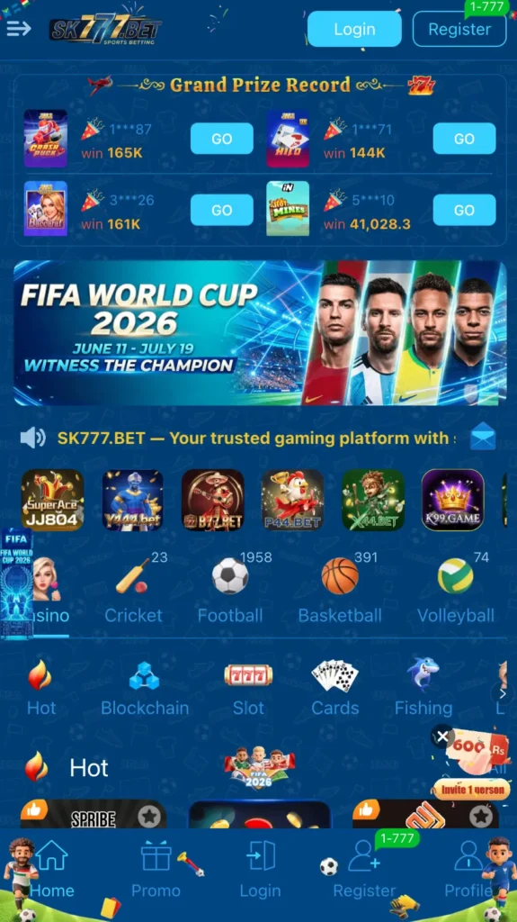 F777 Game Home